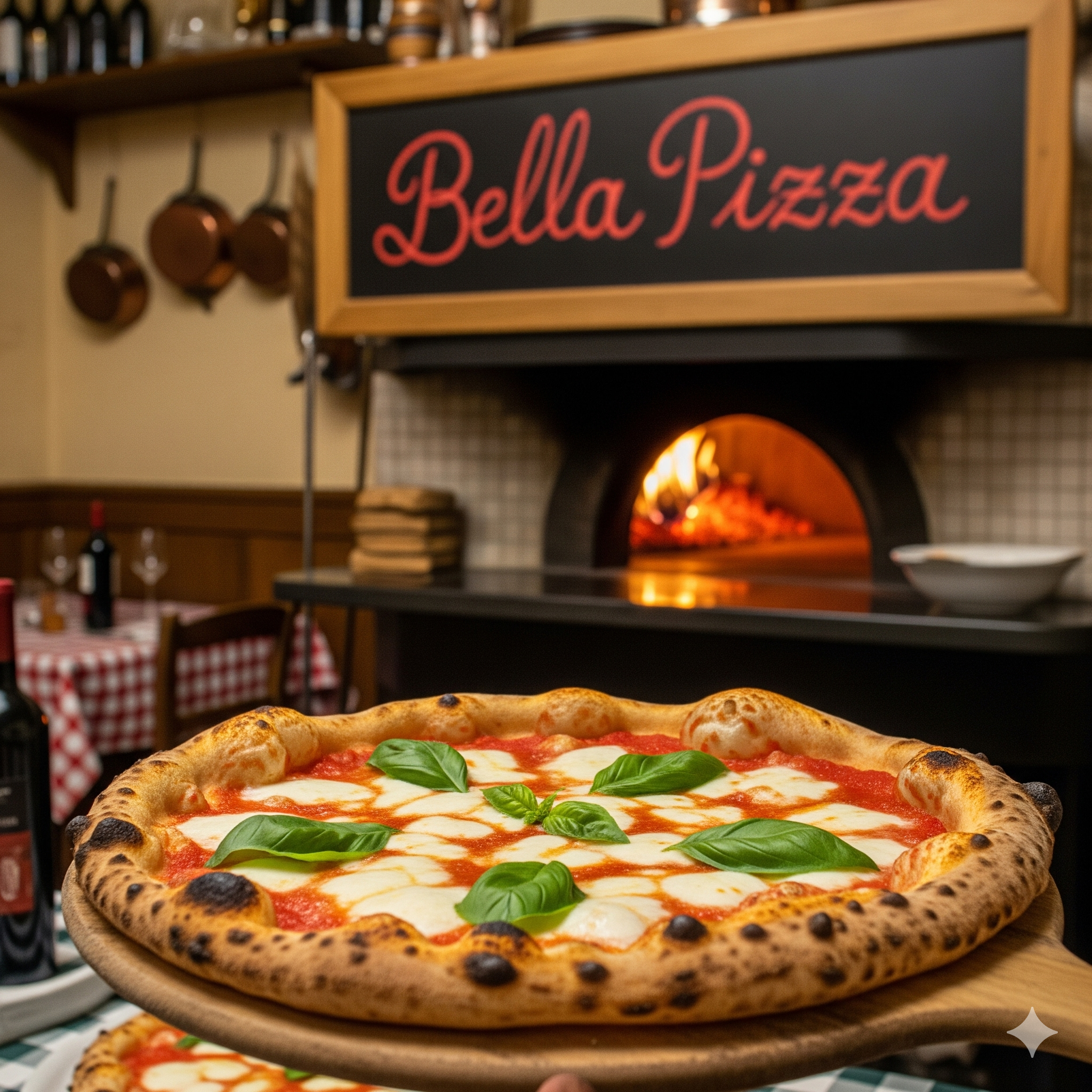 Chef preparando pizza com paixão